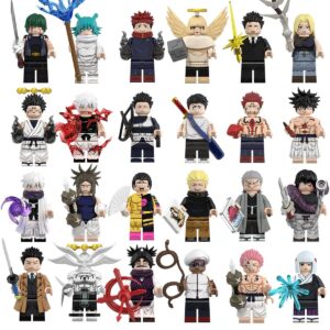 Jujutsu Kaisen Action Figures Compatible with Leqi, Gojo Satoru, Yuji Itadori, Megumi Fushiguro, Nobara Kugisaki, High-Quality Building Block Toys