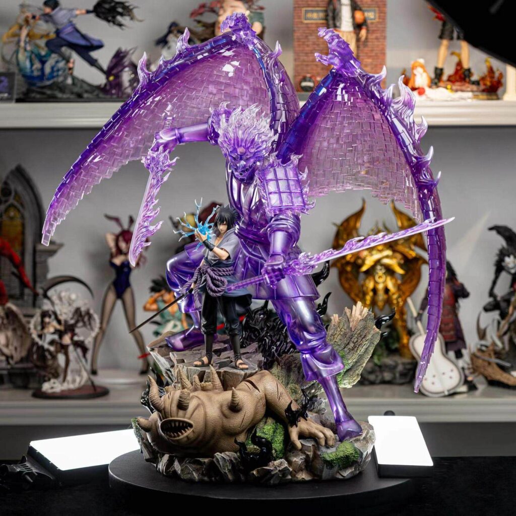 Naruto Trendy Figure Gk Susanoo Sasuke Uchiha Itachi Nine-Tails Naruto Ornament Boy Gift