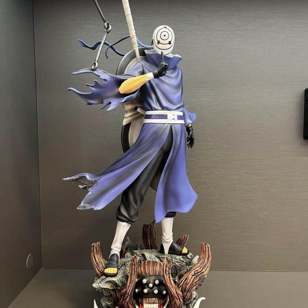 Naruto Figure Uchiha Obito Figure Merchandise Rikka Obito Model White Mask Statue Gift Ornament