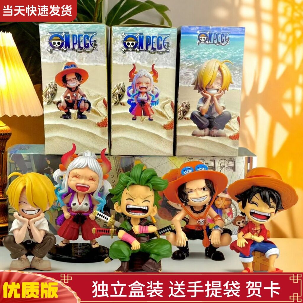 One Piece Figure Ornaments Zoro Luffy Birthday Gift Sanji Ace Qixi Festival Gift Car Ornaments Anime
