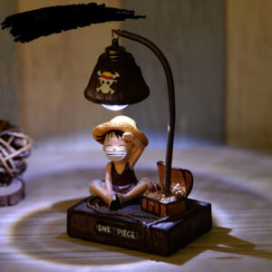 One Piece Luffy Figure Desktop Ornament Night Light Birthday Gift for Male Classmates and Boyfriends, Practical and High-End