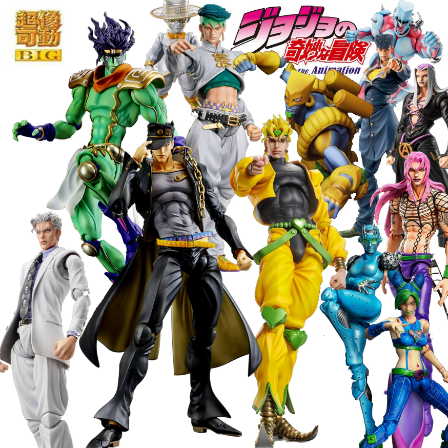 Super Realistic Movable Jojo Bizarre Adventure Queen Killer Stand-In Kira Yoshikage Purple and White Movable Action Figure Model