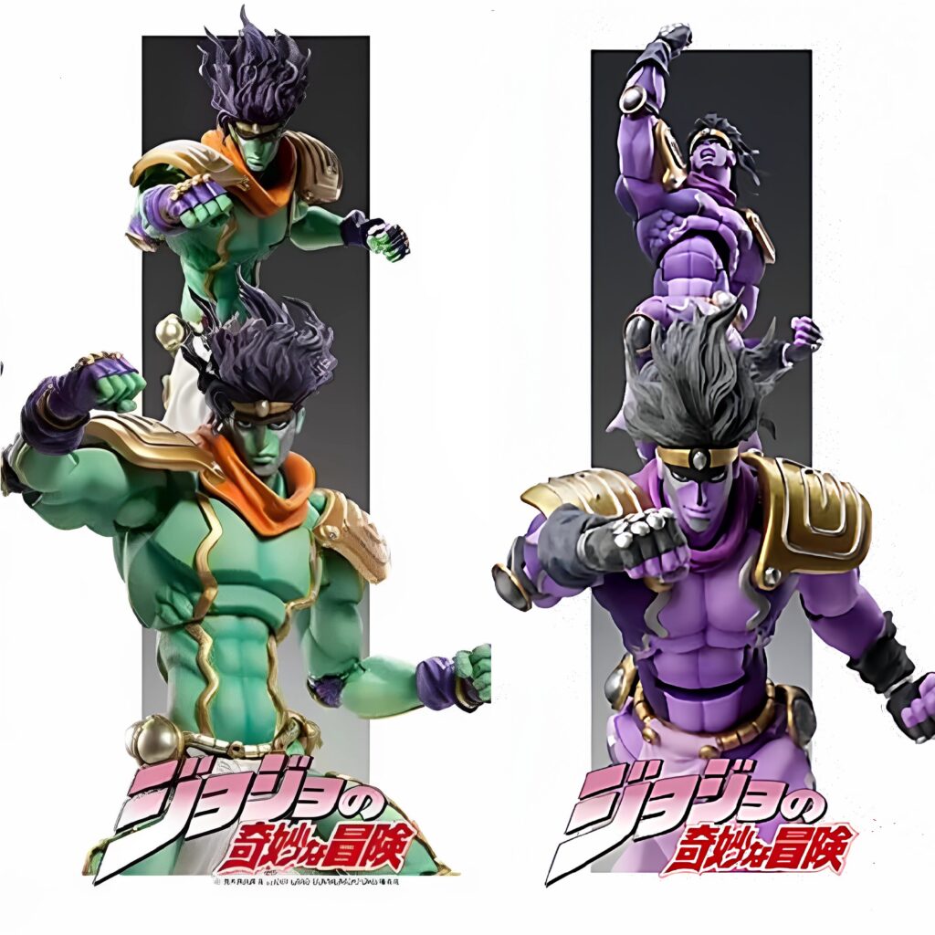 Super Action Figure Jojo's Bizarre Adventure Platinum Star Blue Purple Jotaro Kujo Collectible Model Toy