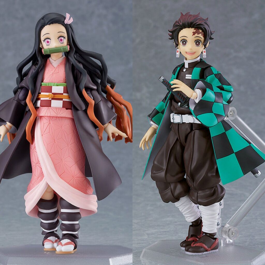 Demon Slayer Figma Dx-498 # Tanjiro 508 Nezuko Deluxe Edition Action Figure Model Ornament