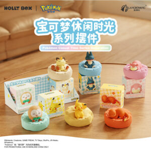 Hollybox Pokémon Leisure Time Series Figurine Sleeping Pikachu Car Desktop Trendy Toy Figure Display Box