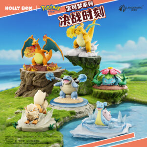 Hollybox Pokémon Battle Time Charizard Squirtle Figure Display Box Desktop Ornament Trendy Toy Gift