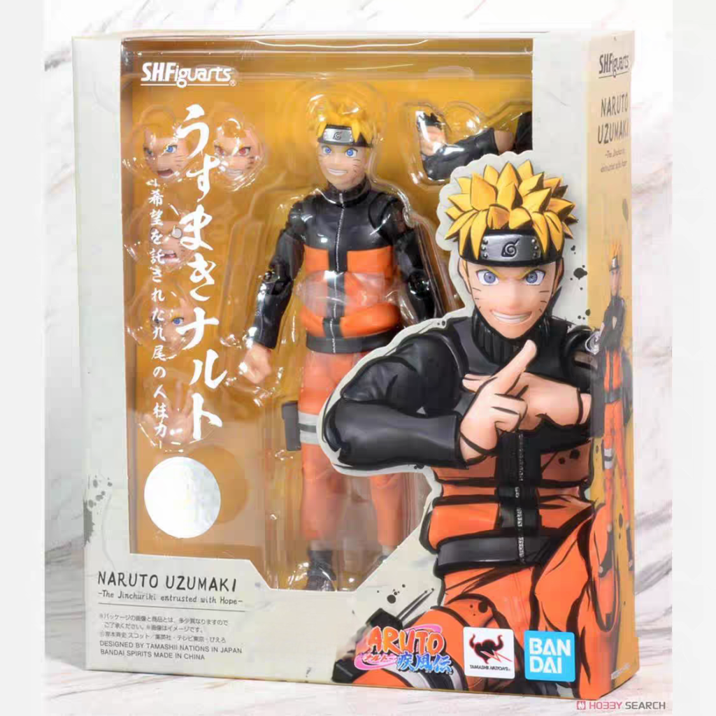 Bandai Shf Naruto Shippuden Uzumaki Naruto 2.0 Naruto Uzumaki Action Figure in Stock