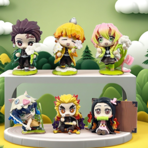Demon Slayer Blind Box Q Version Figure Toy Gift Tanjiro Kanroji Zenitsu Flame Hashira National Version Birth Flower