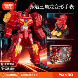 Mini Agent Team Season 8 Watch Set Triceratops Transforming Toy - the Strongest Dinosaur Thunder Gift