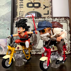 Anime Merchandise Dragon Ball Motorcycle Goku Figure Kame Sennin Trendy Toy Model Desk Decoration Gift for Boys
