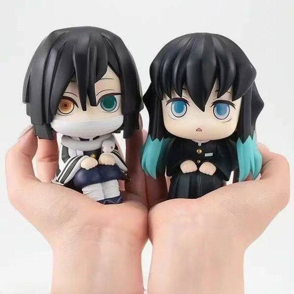 Demon Slayer: Kimetsu No Yaiba - Rengoku Kyoujurou, Tomioka Giyuu, and Inosuke Hashibira Action Figures, Anime Model, Birthday Gift for Girls