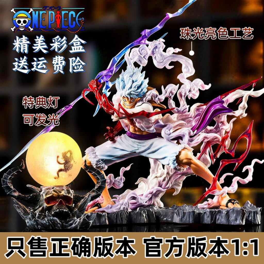 Nika Five-Speed Luffy One Piece Figure Zoro Ace Nautical King Figurine Gift for Boys Anime Character