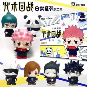 Official Jujutsu Kaisen Merchandise Blind Box Season 2 Daily Figure Figurine Five-Piece Desktop Ornament Holiday Gift