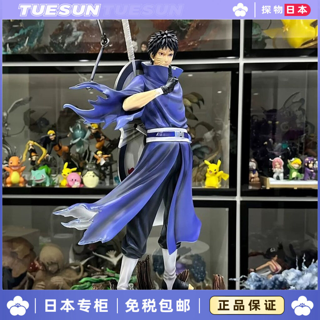 Japanese Authentic Itachi Naruto Uchiha Double Headed Figure Model Statue White Mask for Boys
