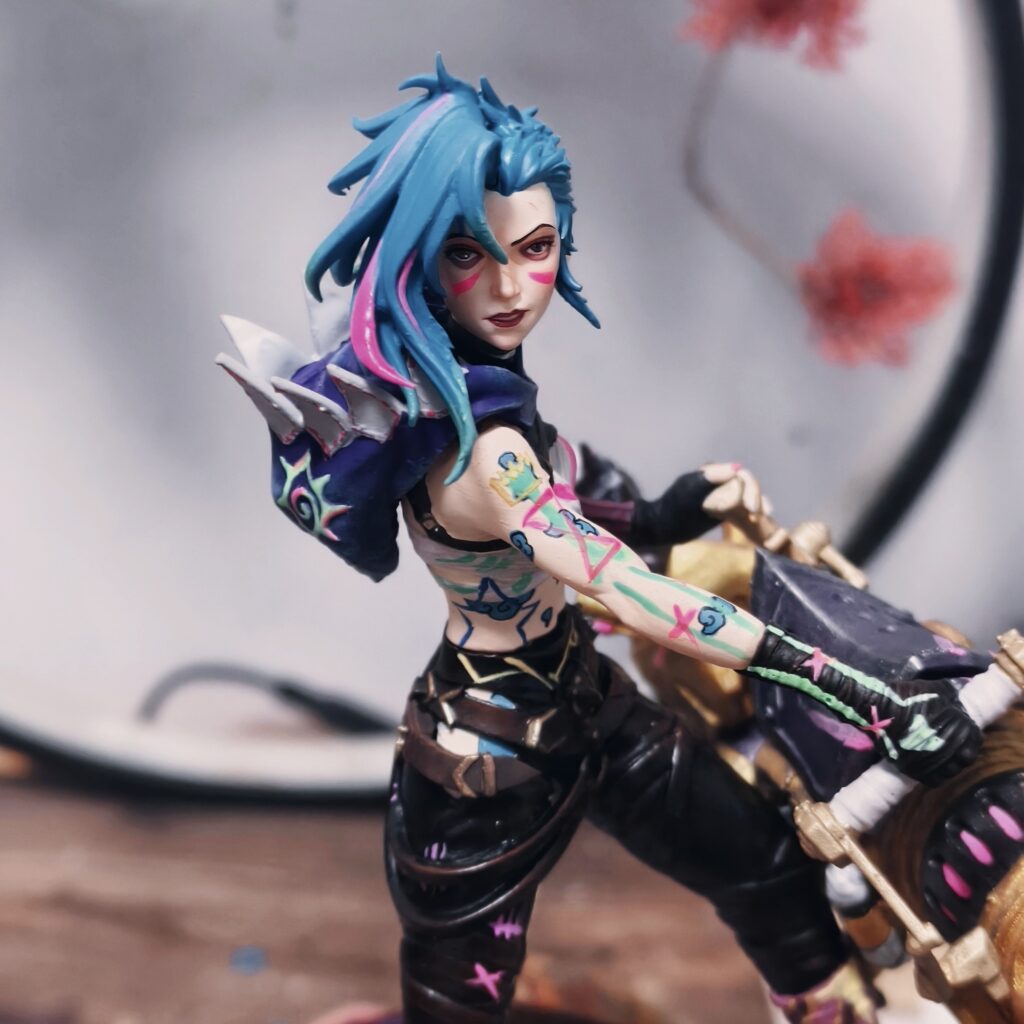 [in Stock] Jinx Figure 1/12 Scale League of Legends Figure Small and Exquisite Jinx Figure