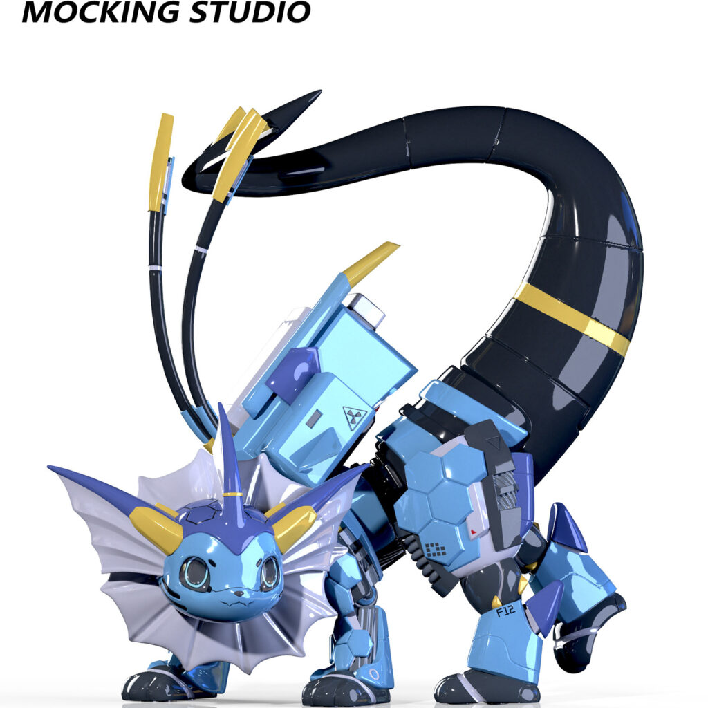 Innovative Player & Marcushii Collaboration Mechanical Water Eevee Buildable Gk Model Figurine Trendy Toy Pre-Order