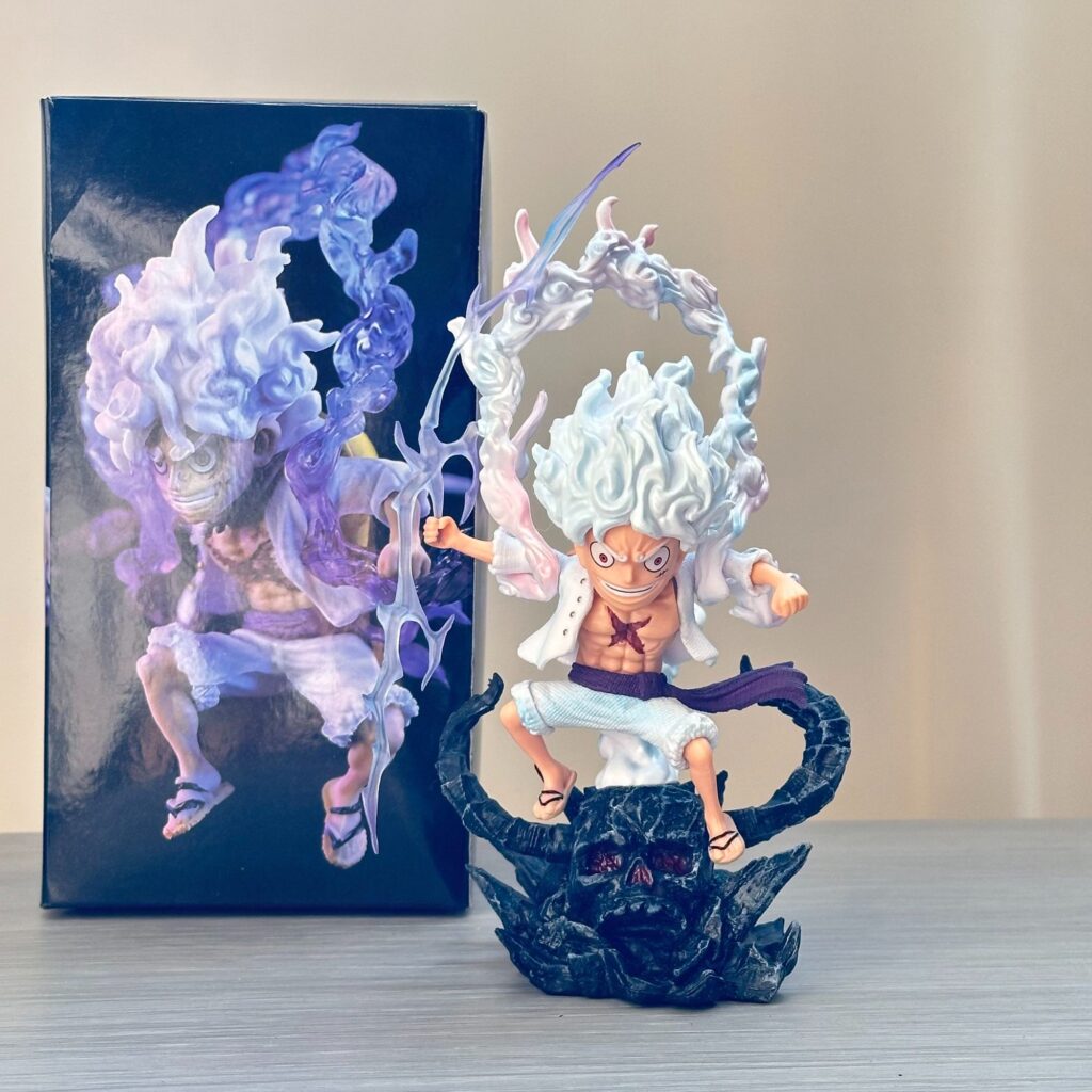 One Piece Sun God Demon Island Nika Luffy Anime Figure Model Desktop Ornament Gift for Boyfriend