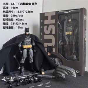 Mafex126 Comic Version Silent Batman Black Ct Factory Domestic Ko Justice League Dc Articulated Action Figure Model