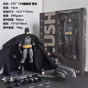 Mafex126 Comic Version Silent Batman Black Ct Factory Domestic Ko Justice League Dc Articulated Action Figure Model
