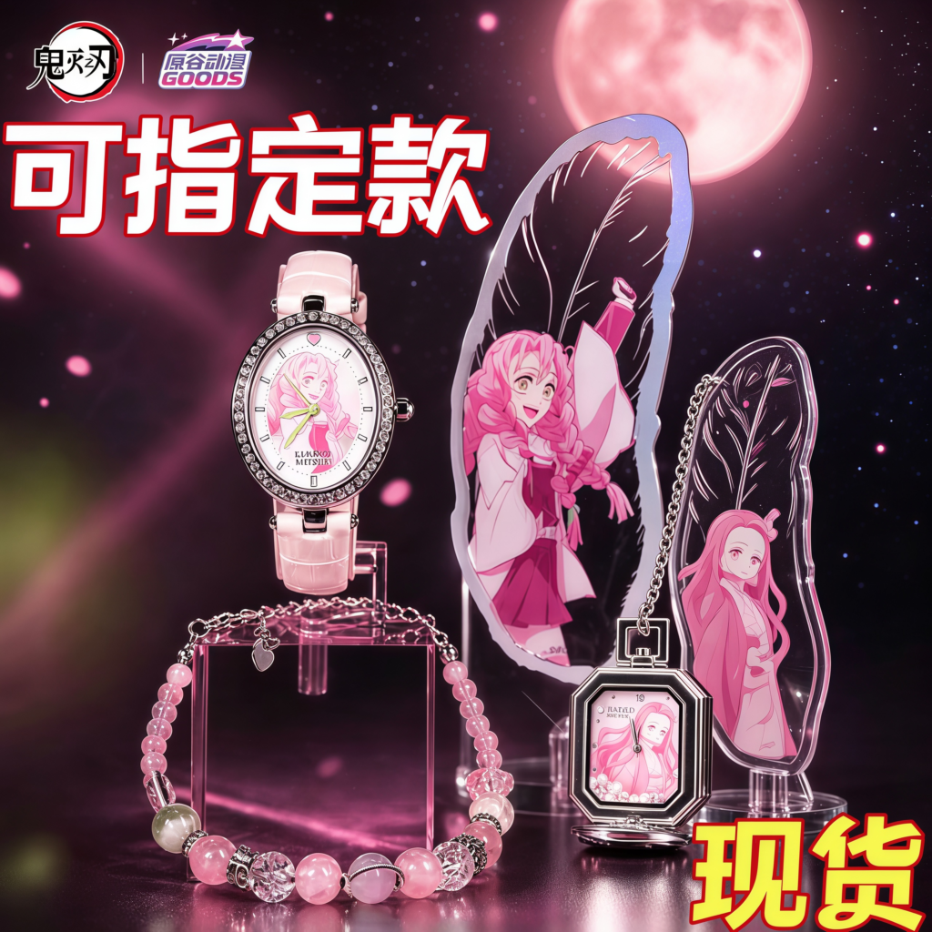 In-Stock Authorized Genuine Demon Slayer: Kimetsu No Yaiba Second Blind Box Watch Second Generation Series Anime Peripheral Pendant Female Gift