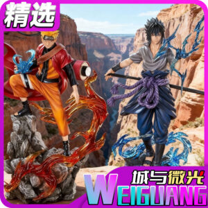 Ten Years of Naruto: Naruto and Sasuke [Collector's Edition] Naruto Anime Limited Edition Figure Gk Trendy Toy Model Merchandise