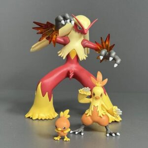 Flame Chicken Evolution Set [Premium Edition] Limited Edition Pokémon Gk Figure Trendy Toy Model Decoration Gift Merchandise