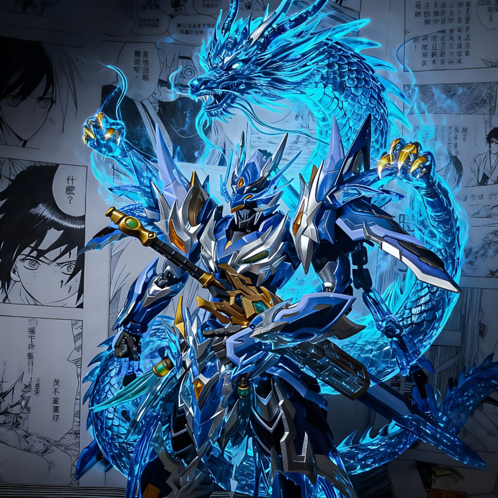 Lego Gundam Mobile Fusion Mecha Model Zhao Yun Ao Bing Tianmu Lu Bu Blind Box Toy for Boys to Assemble