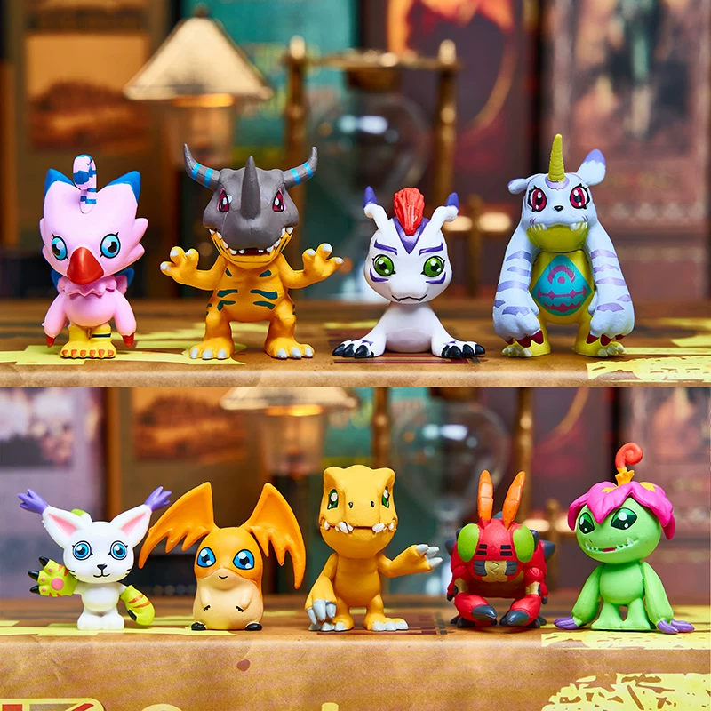 Digimon Figure Digimon Agumon Gabumon Dailuemon Anime Model Car Decoration Cake Topper