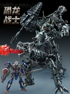 Transforming Toy Boy Alloy Version King Kong Steel Rope Tyrannosaurus Dinosaur Optimus Prime Mech Robot Figure Gift