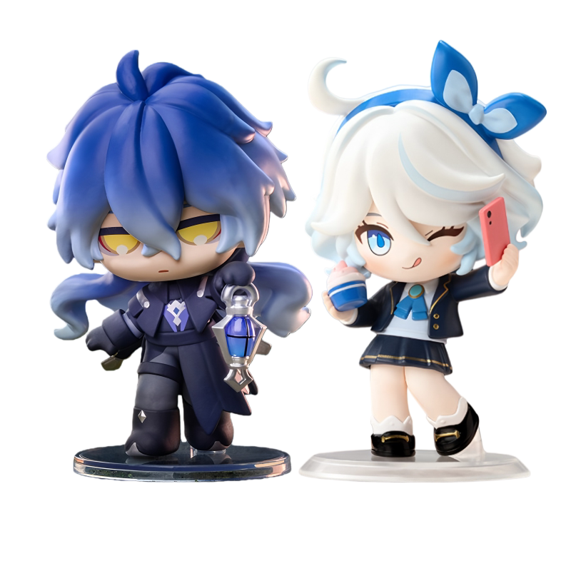 Popmart Genshin Impact Carnival Reunion Q Version Series Figures Blind Box Decoration Trendy Toys Gift