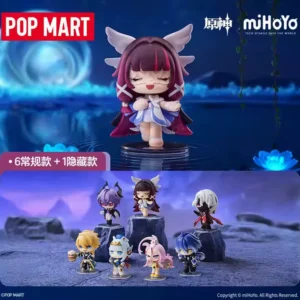 Popmart Genshin Impact Carnival Reunion Q Version Series Figures Blind Box Trendy Toys Desktop Ornaments Gifts
