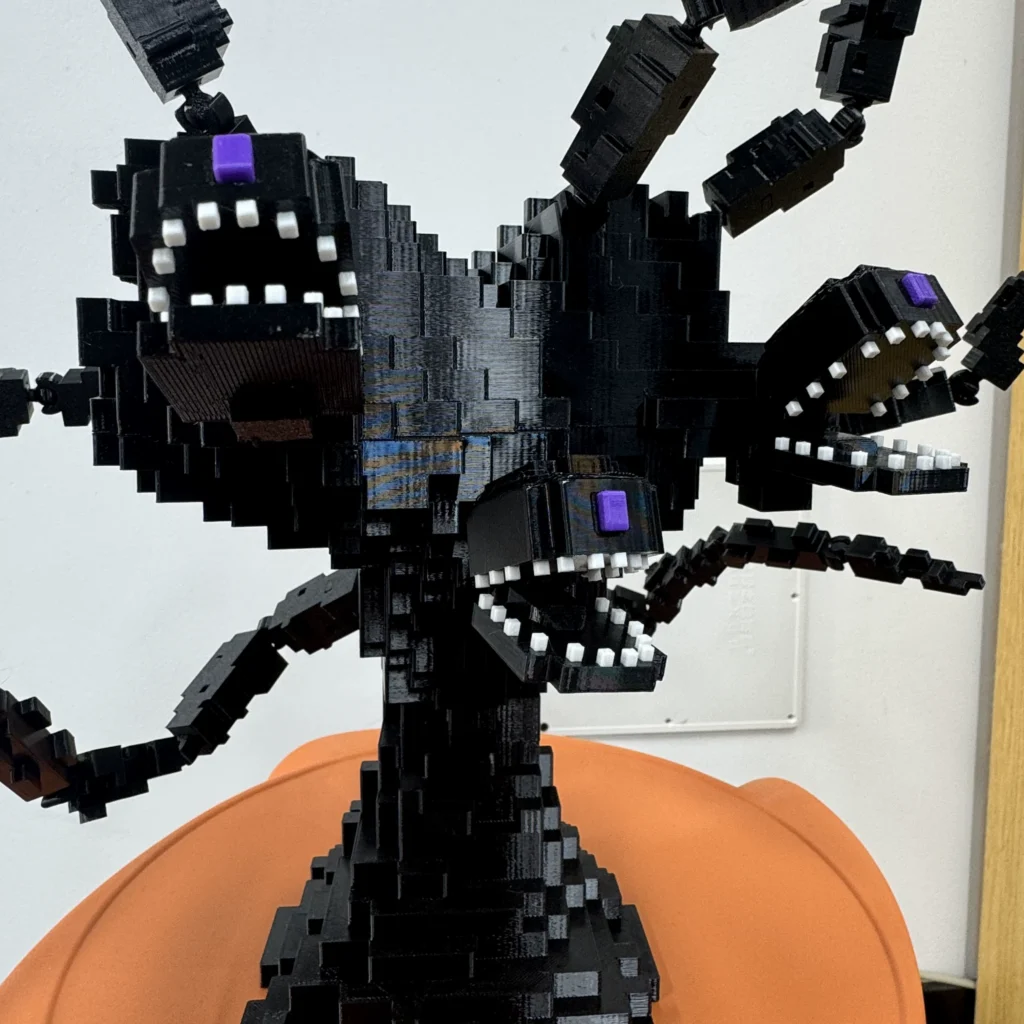 3D Printed Mc Minecraft Boss Withering Storm Withering Monster Multi-Jointed Movable Toy Figure Birthday Gift
