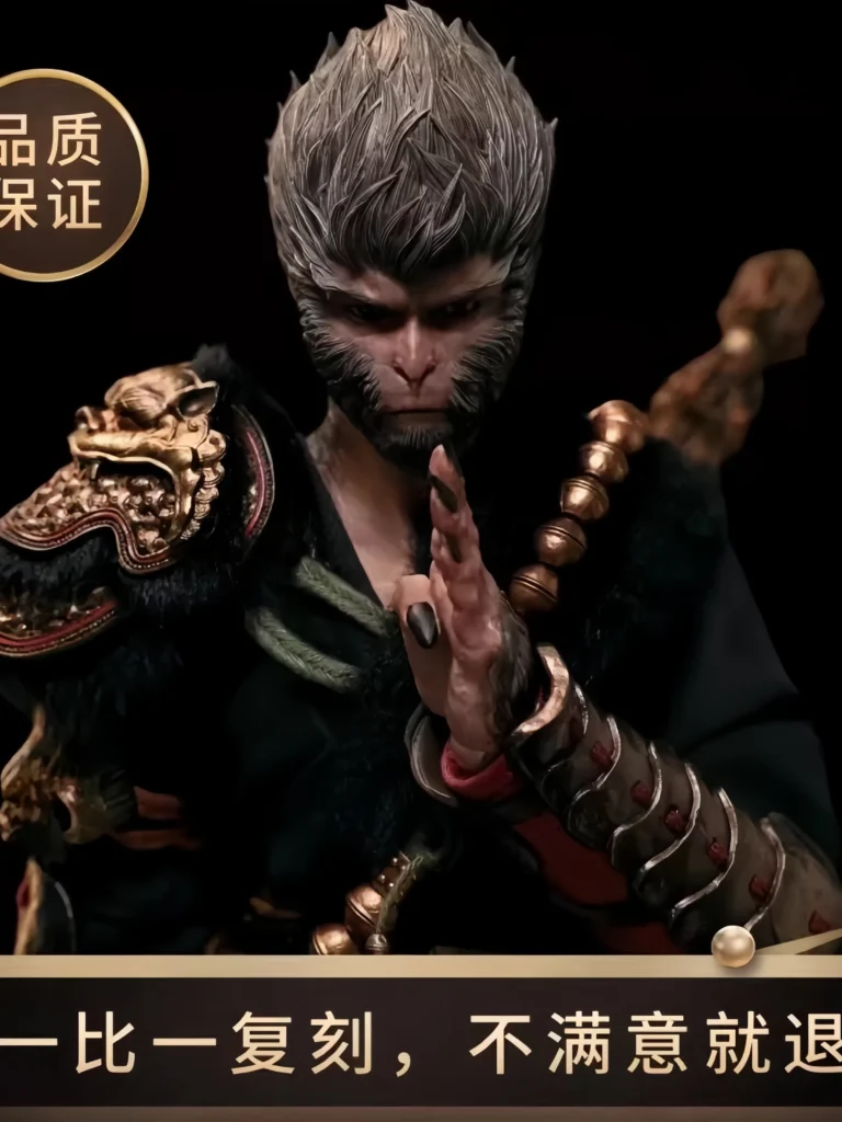 Black Myth: Wukong Action Figure - Monkey King Sun Wukong Deluxe Edition Statue Model Trendy Toy Figurine Merchandise