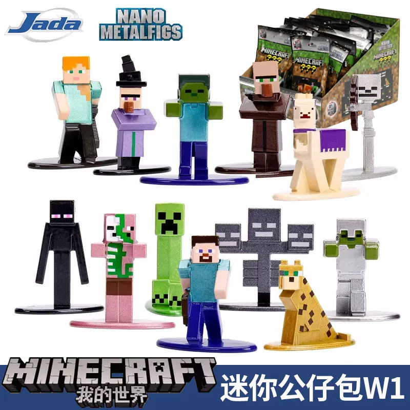 Jada Minecraft Mini Figure Pack W1 Blind Bag Metal Figurine Peripheral Decoration