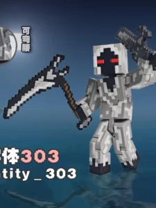 Minecraft Entity 303 Action Figure Hand-Made Figure Mc Peripheral Toy 3D Printed Full Body Children's Gift