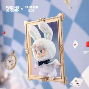 Looking for the Unicorn Farmer Bob Time-Traveling Rabbit Butler Bob Vinyl Plush Doll Desktop Ornament Gift for Women