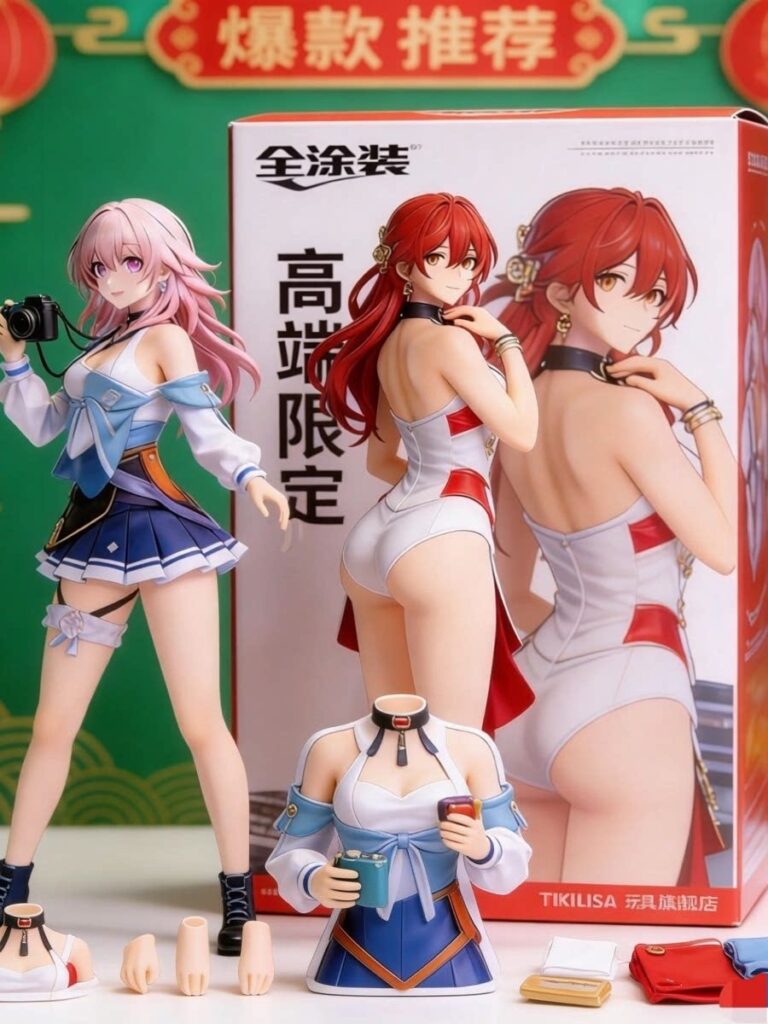 Honkai: Star Rail Figure Beauty March 7Th Statue Ornament Two-Dimensional Domestic Female Figure Ornament Blind Box