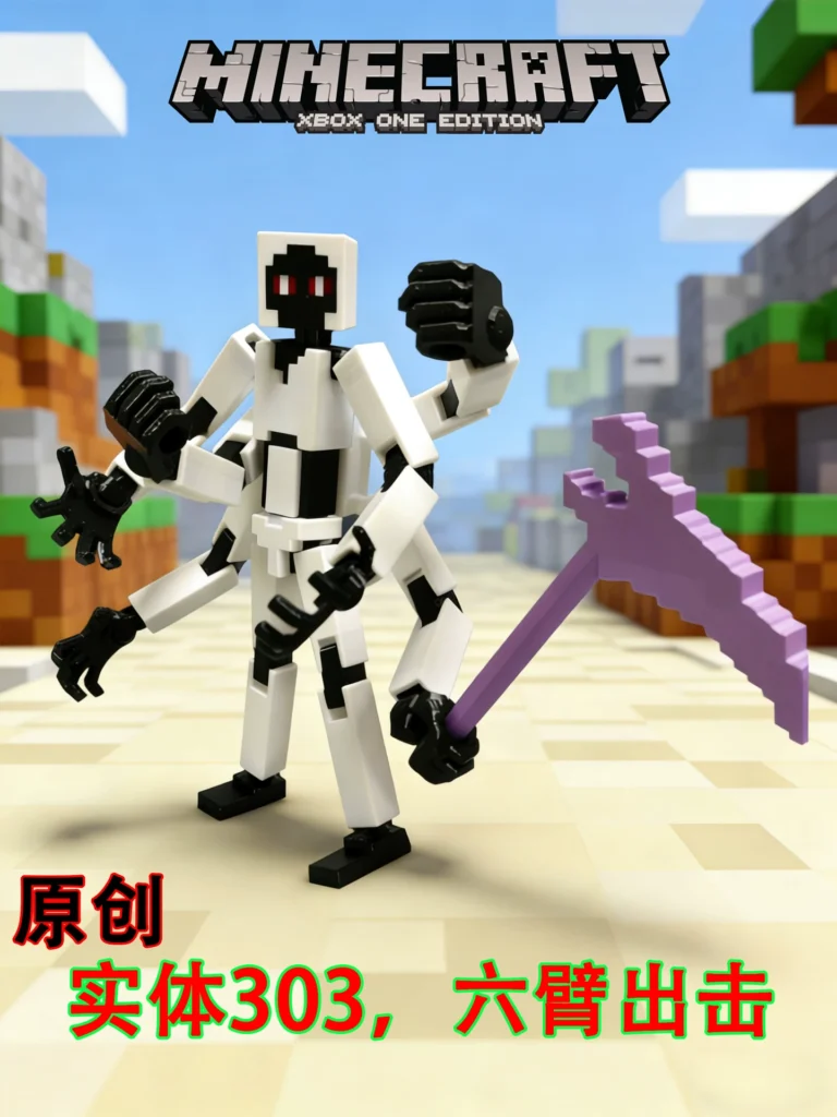 [Original] Mc Entity 303 Minecraft Figure Full Body Movable Toy Model Figurine Ornament Gift