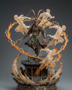 Anime Figure Statue Model Ornament Toy Black Myth Sun Wukong Monkey King Set Movable Doll Inart