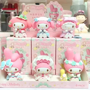 My Melody Secret Tea Party Series Blind Box Figure Peripheral Doll Cute Desktop Ornament Birthday Gift