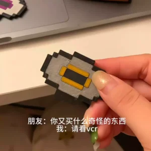 Cross-Border Minecraft Game Peripherals Redstone Music Box Record Player Model Pixel Block Ornaments Figurines Toys