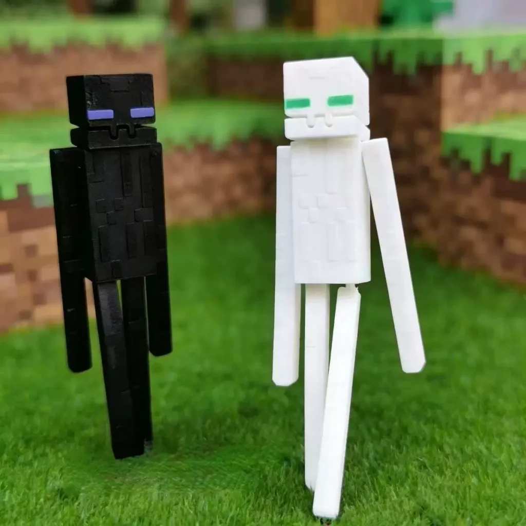 Minecraft Minifigure Replica of the Little Black Enderman 3D Printed Action Figure Toy Anime Peripheral Model