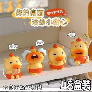 Capybara Lulu High-Quality Figurine Ornament Children's Blind Box Toy Small Gift Reward for Students Exquisite Birthday Present