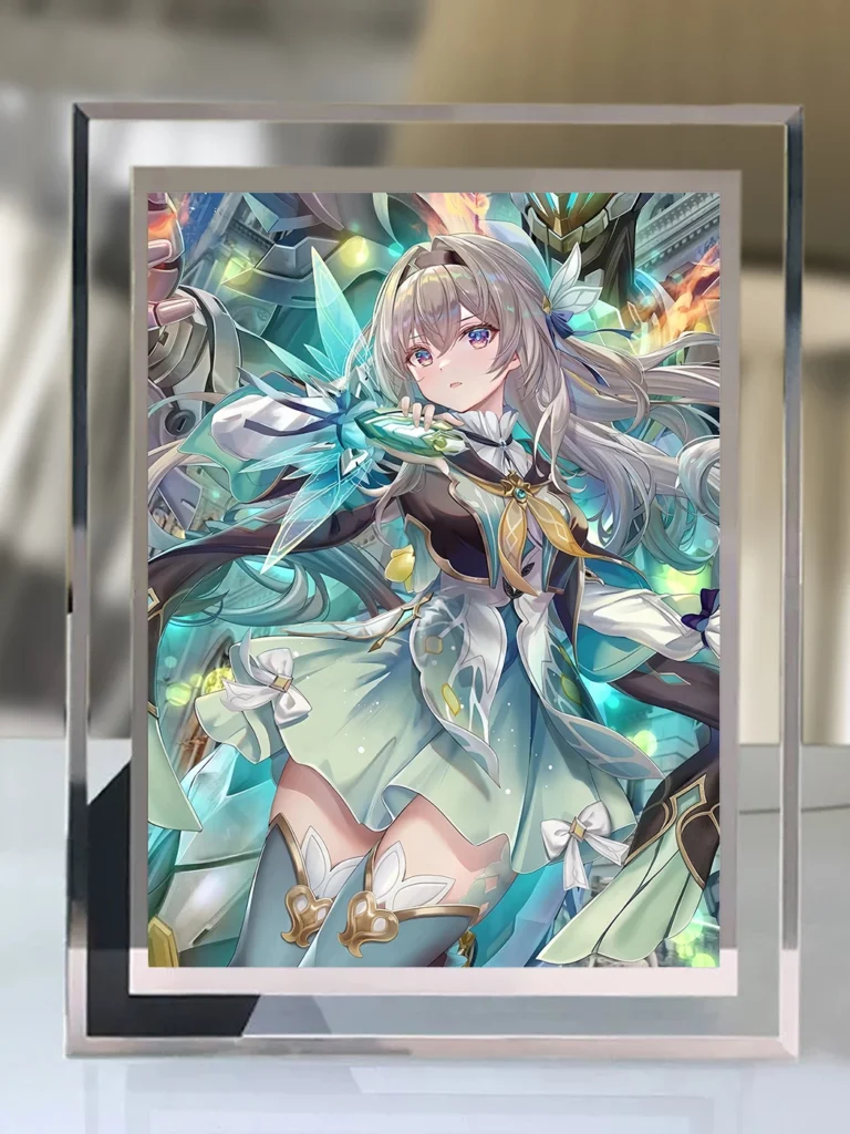 Honkai Star Rail Li Ying Game Merchandise Crystal Glass Photo Frame Guzi Photo Desktop Ornament Birthday Gift