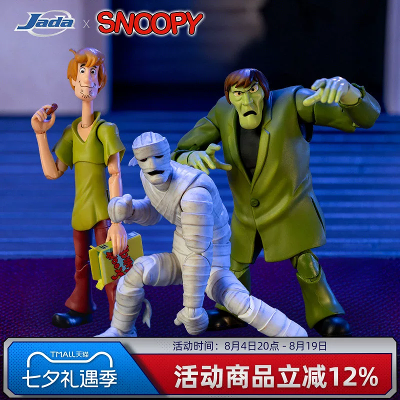 Jada Scooby-Doo 1/12 Shaggy Sneaker Anka Mummy 6inch Action Figure Qixi Festival Gift