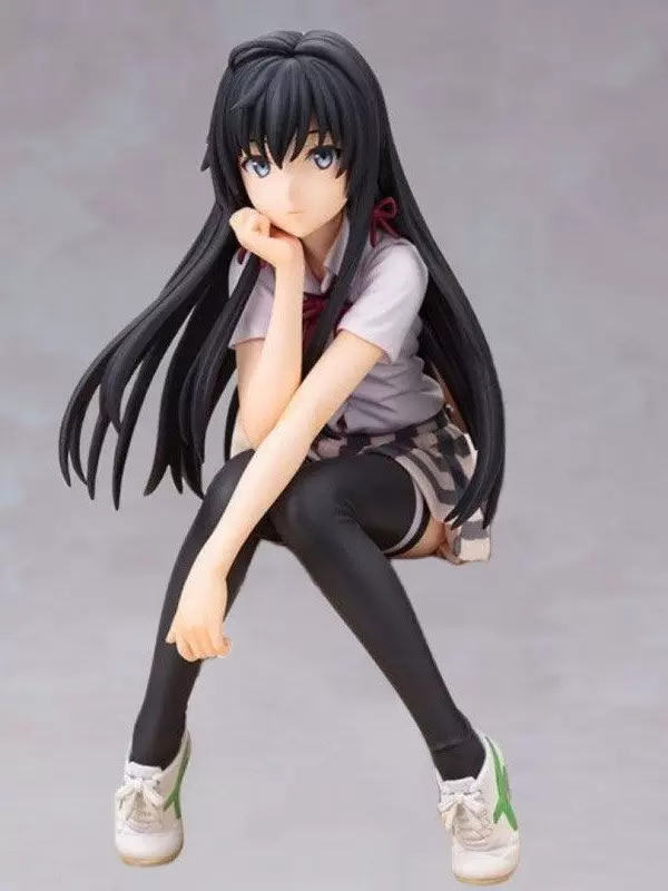 Sitting Posture Yukino Figure Case for Car or Desktop Decoration, Cute Girl Sitting Posture Figurine Toy, Anime Gift