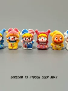 New Flocked Three-Dimensional Resin Cute Circus Clown Car Dashboard Desktop Office Stress-Relief Trendy Toy Figurine