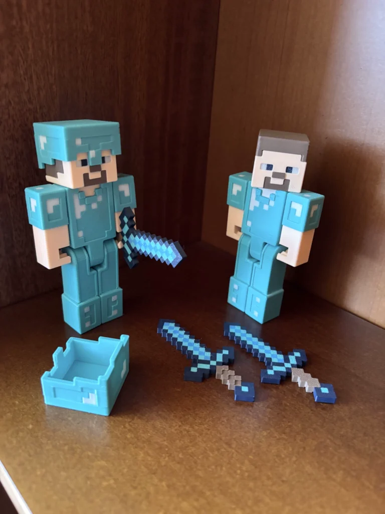Minecraft Diamond Steve Movable Joints Game Peripheral Figure Model Toy