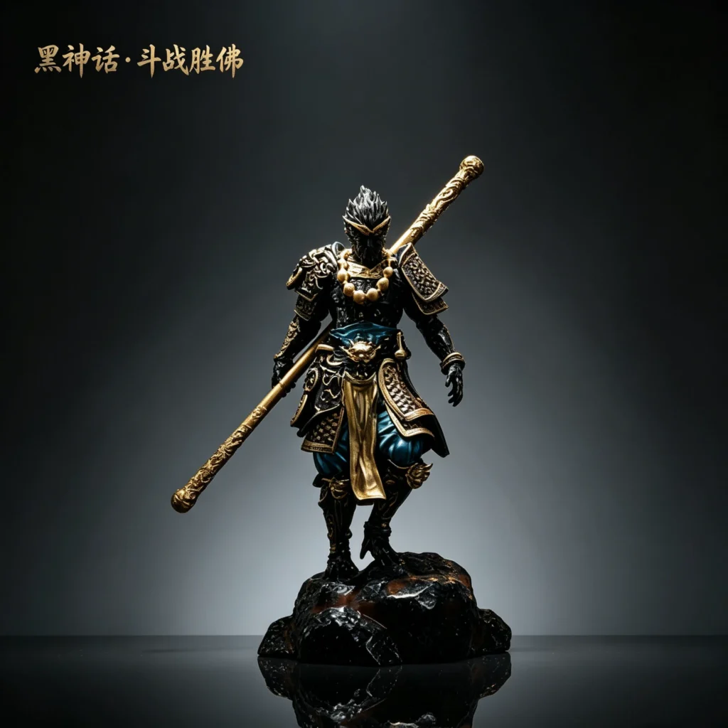 Black Myth: Wukong Return of the Great Sage Figure, Battle Victory Buddha National Trend Ornament, Gaming Desk Decoration Gift