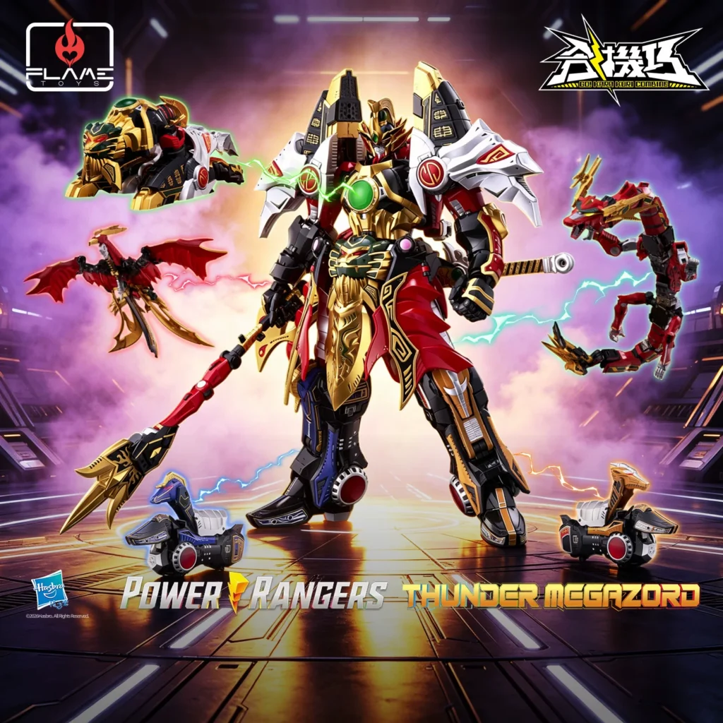 Pre-Order Flame Toys Combined Robot Super Sentai Dinosaur Sentai Big Thunder God Maczoid Finished Model